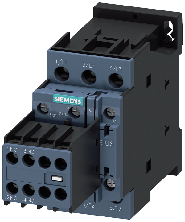 Contactor de potencia, AC-3 9 A, 4 kW/400 V 2 NA + (3RT2023-1AG24)